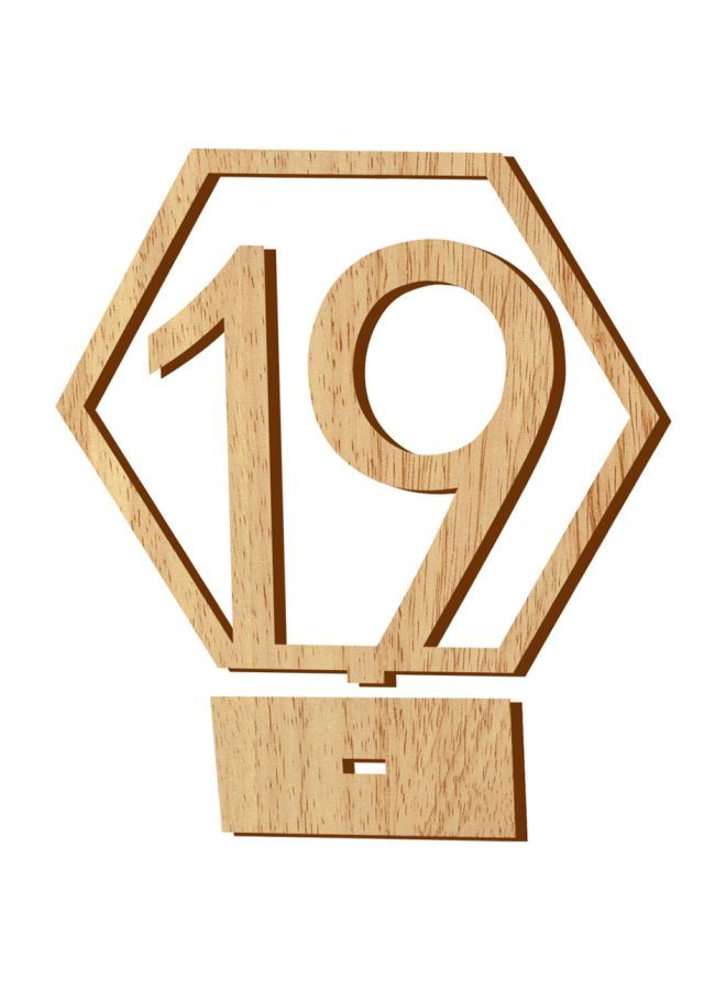 NIBEMINENT 20-Piece Wooden Wedding Table Number Set - Image 2