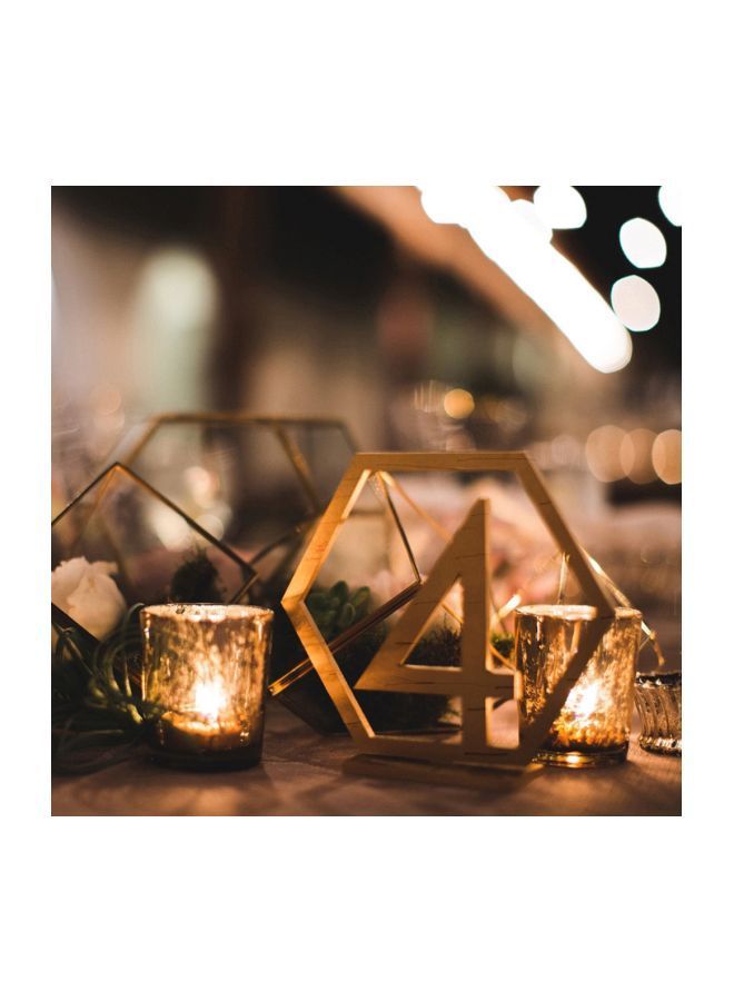 NIBEMINENT 20-Piece Wooden Wedding Table Number Set - Image 4