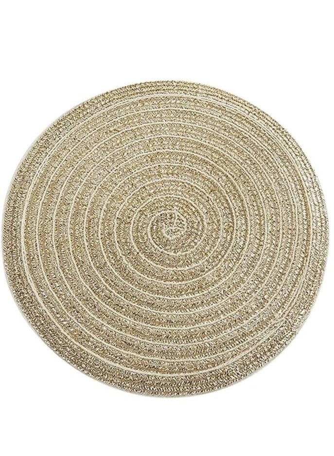 Round Linen Coaster 17"  for Plates and Pots, Multicolor  - Image 1