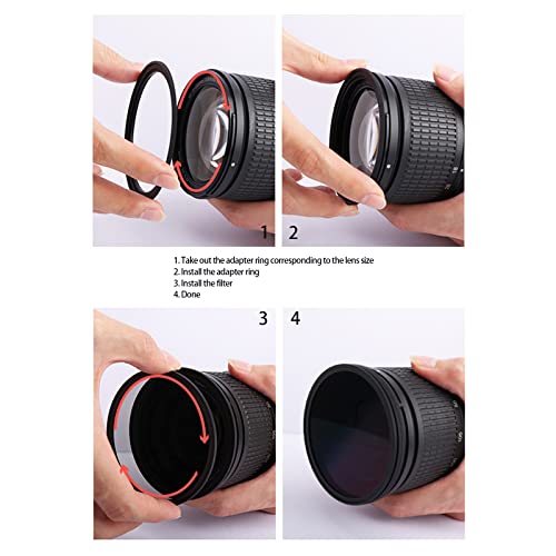 BETUYESS 67mm to 82mm Metal Step-Up Ring Adapter - All Brands - UV, ND, CPL Filter Compatible - Image 4