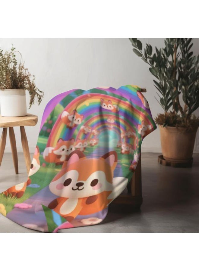 عام بطانية رقيقة من الفانيلا الكرتونية للأطفال والرضع (دافئة ومريحة، ومناسبة للنوم والألعاب) 70 سم * 100 سم - Image 5