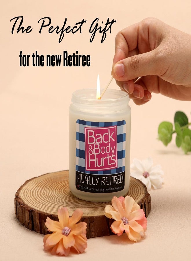 Bzelkry Retirement Gifts for Women Men - Lavender Scented Candle, Funny Retiring Farewell Gifts for Coworkers, Boss, Friends, Teacher, Family, Natural Soy Candles - Image 2