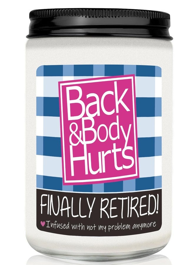 Bzelkry Retirement Gifts for Women Men - Lavender Scented Candle, Funny Retiring Farewell Gifts for Coworkers, Boss, Friends, Teacher, Family, Natural Soy Candles - Image 1