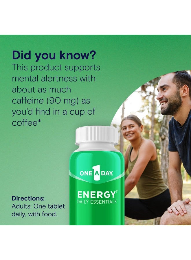 وان-أ-داي فيتامينات متعددة من وان ايه داي إنرجي، مكمل غذائي يومي أساسي للطاقة لدعم اليقظة العقلية والصحة المناعية مع فيتامينات أ، د، هـ، الزنك والكافيين، 120 قرصًا - Image 2