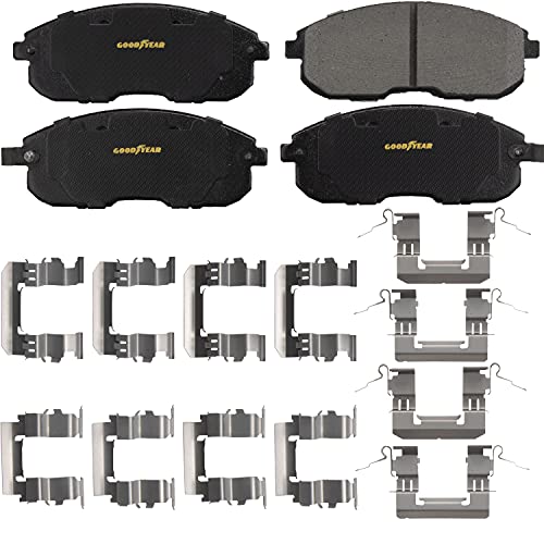 Goodyear Brakes PRK68824F | Front Premium Brake Kit with Pair (2) of AntiOx Coated Brake Rotors and Ceramic Brake Pads fits Nissan Sentra 19-13 - Image 5