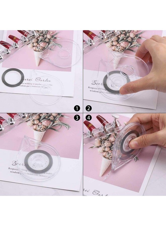 LoveBB 120 Pcs Nail Striping Tapes Nail Art Decoration Tape Lines For Diy Nail Tip With 4 Pcs Nail Tape Dispenser Cases - Image 4