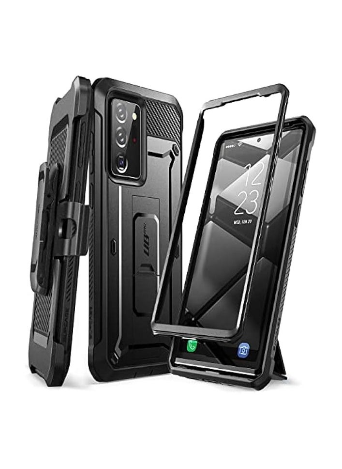 SupCase - SUPCASE Unicorn Beetle Pro Series Case Designed For Galaxy Note 20 Ultra (2020 Release), Full-Body Dual Layer Rugged Holster & Kickstand Case, Without Built-in Screen Protector - Black - Image 1