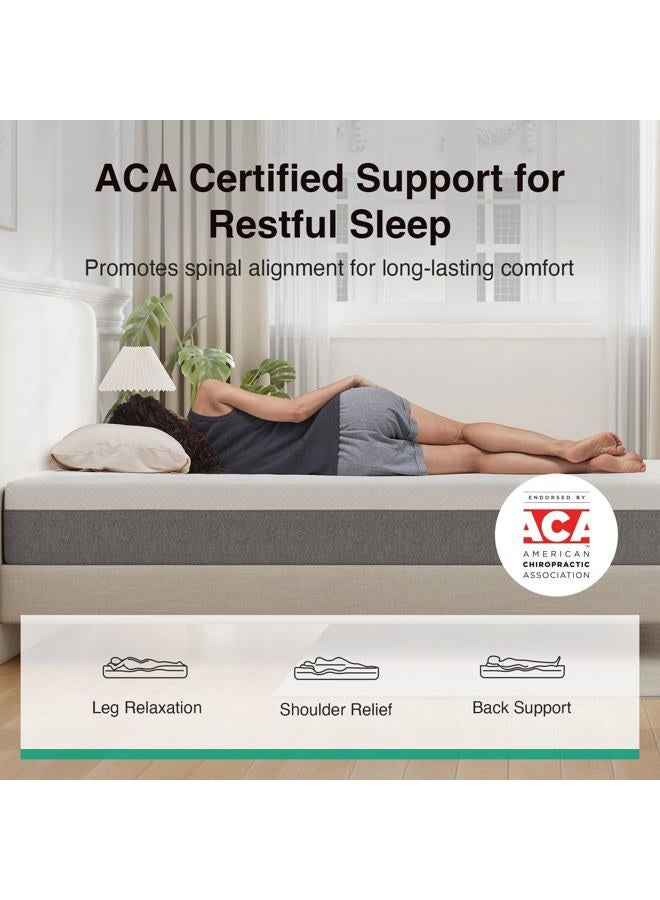Novilla Twin Memory Foam Mattress 10 Inch, Twin Size Mattress in a Box with Comfort Foam for Back Pain Relief & Body Support & Cool Night Sleep, CertiPUR-US Certified - Image 4