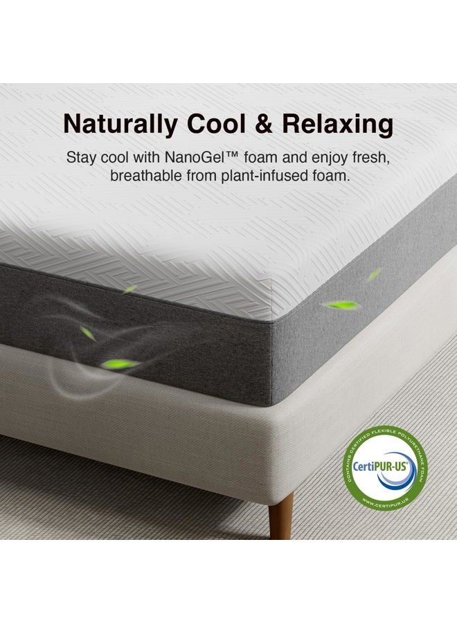 Novilla Twin Memory Foam Mattress 10 Inch, Twin Size Mattress in a Box with Comfort Foam for Back Pain Relief & Body Support & Cool Night Sleep, CertiPUR-US Certified - Image 5