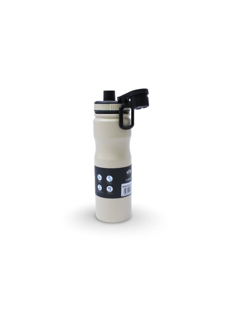 Tank Stainless Steel Insulated Bottle 650ml – Off White - Image 3