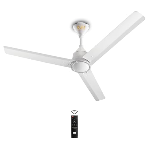 KUHL Arctis A4 1200MM 65% Stylish Power Saving BLDC Ceiling Fan with Remote | 29W | BEE 5 Star Rated & ISI Marked | High Air Flow | 5 Year Brand Warranty On Motor | White - Image 1