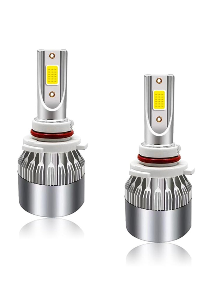 Loquat 2 PCS H8/H11/H9 Car LED Light, 6000K 3800LM Bright LED Bulb High Low Beam Halogen Replacement, Waterproof Fog Light Bulb Replacement, Plug u0026 Play Bulb Lighting Car Accessories - Image 1