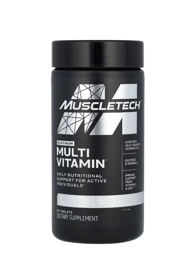 MuscleTech Platinum MultiVitamin 90 Tablets  - Image 1