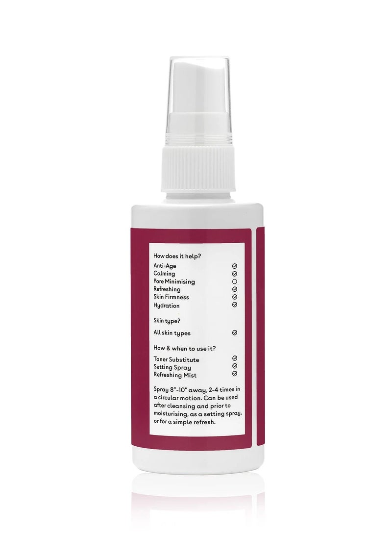 Q+A Ultra-Moisturizing Skin Revitalizing Mist with Hyaluronic Acid with Betaine, Aloe Vera and Glycerin to Rejuvenate and Hydrate Skin-100ml - Image 2