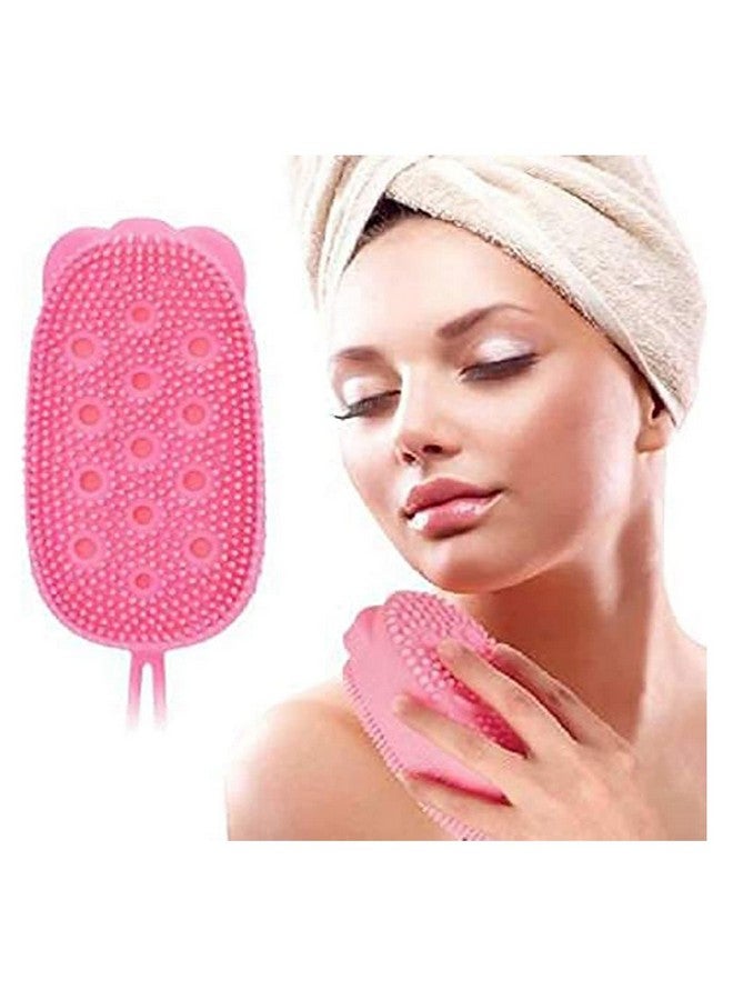 Avenn Premium Silicone Body Back Scrubber Belt | Bathing Brush for Skin Deep Cleaning Massage | Dead Skin Removal | Exfoliating Belt for Shower for Men & Women (Multicolor) - Image 1