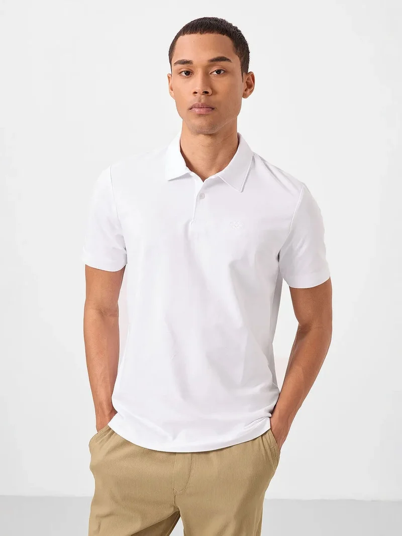 TOMMYLIFE TOMMY Men's Cotton Elastane Polo T-Shirt