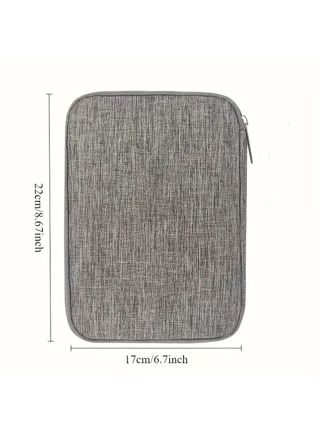 Black Tech Cable Organizer Case Multi Pocket Charger Bag With Ports - Image 2