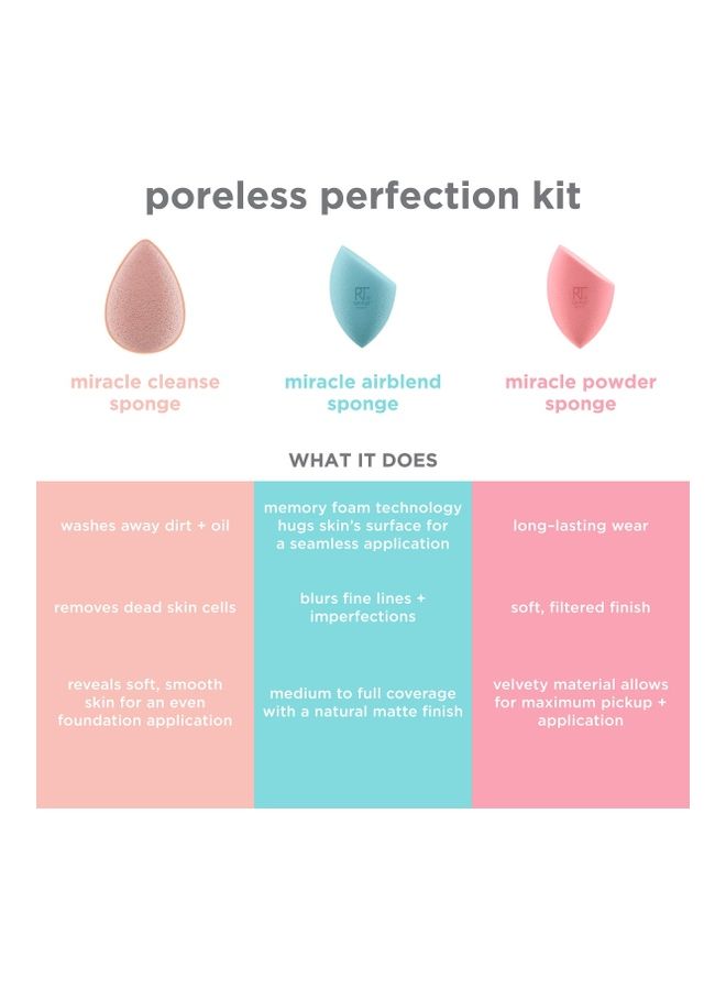 REAL TECHNIQUES Pro Poreless Perfection Kit Multicolour - Image 2
