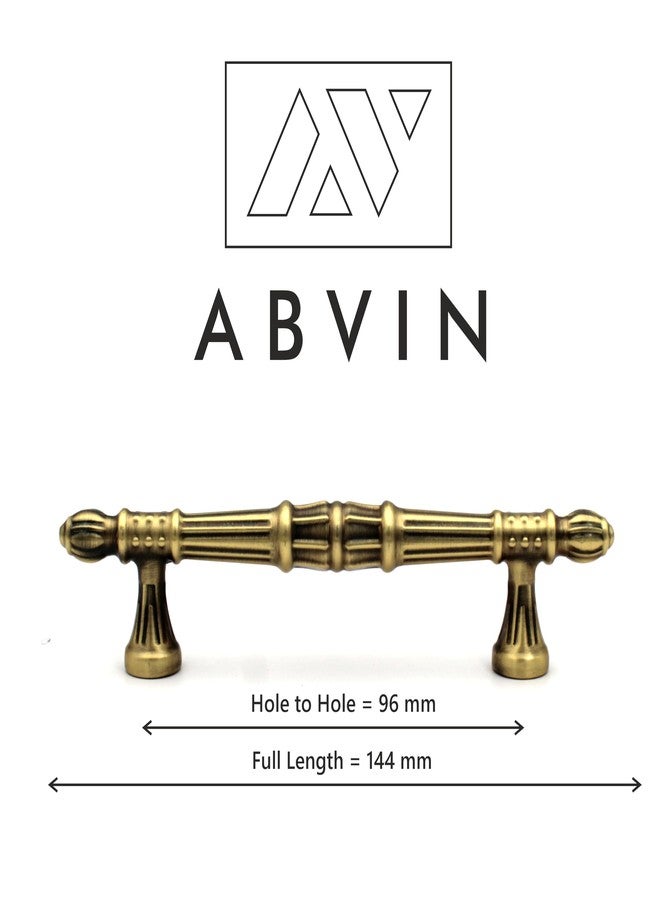 ABVIN مقابض ABVIN العتيقة، أدوات خزائن ذهبية حديثة، مقابض أثاث للأبواب والخزائن والأدراج (5.6 بوصة) - Image 3