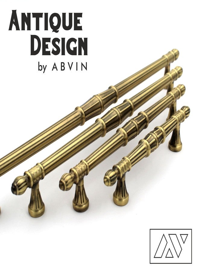 ABVIN مقابض ABVIN العتيقة، أدوات خزائن ذهبية حديثة، مقابض أثاث للأبواب والخزائن والأدراج (5.6 بوصة) - Image 2