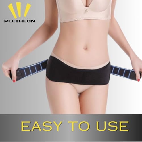 PLETHEON Post Pregnancy Waist Clincher | 3 in 1 Postpartum Belt for Women | Tummy Control Abdominal Binder | Back Support, Belly Compression | Slimming Shapewear Corset for Recovery (Hip Belt) - Image 3