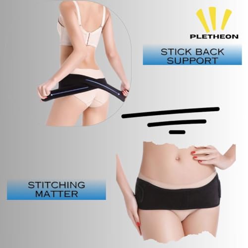 PLETHEON Post Pregnancy Waist Clincher | 3 in 1 Postpartum Belt for Women | Tummy Control Abdominal Binder | Back Support, Belly Compression | Slimming Shapewear Corset for Recovery (Hip Belt) - Image 5