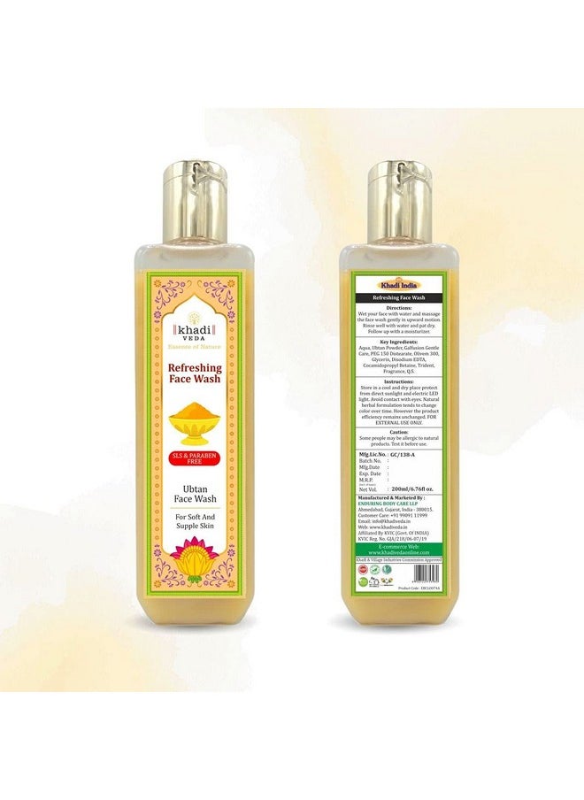khadi veda - Refreshing Ubtan Face Wash - 200 Ml - Image 1