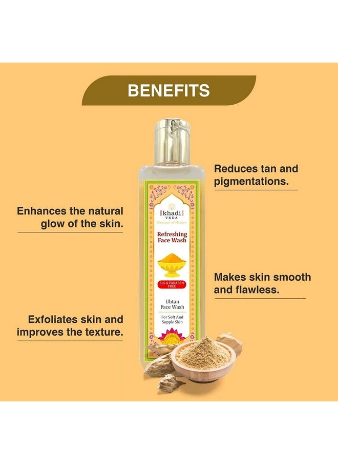 khadi veda - Refreshing Ubtan Face Wash - 200 Ml - Image 1