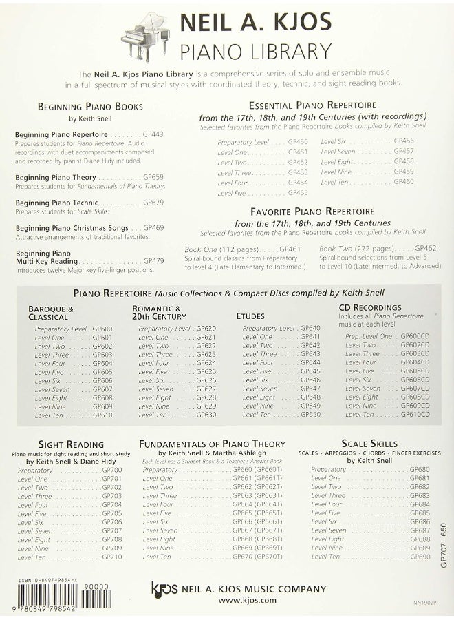 Sight Reading: Piano Music for Sight Reading and Short Study, Level 7 - Image 2