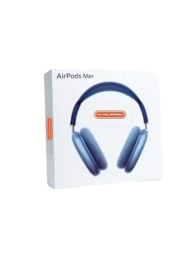 Airpods Max Earphones with Smart Case Bluetooth Over-Ear Headphones Blue