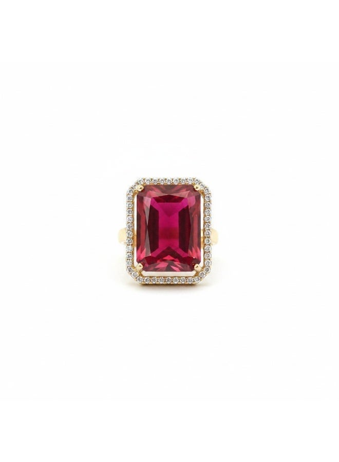 Pretty Precious American Diamond Adjustable Ring for Women & Girls | Gold & Rhodium Plated | Multiple Designs & Colours - Image 4