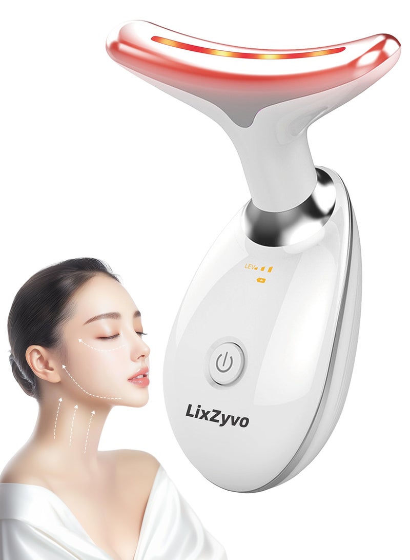 LixZyvo LixZyvo Beauty Device with LED Lights, Beauty Technology, Soothing Thermal Care, Smart Skin-Touch Sensor, facial massager, face lifting device, facial device, electric face massager - Image 1