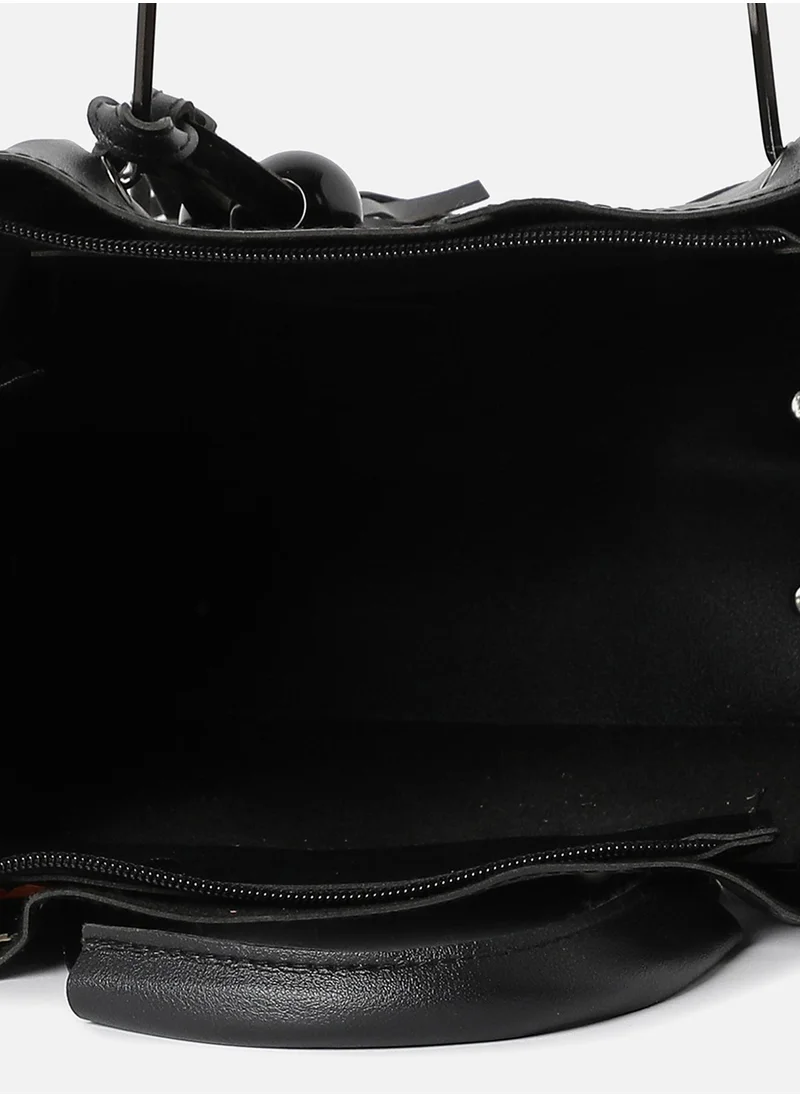 Haute Sauce Jet Set Sophistication Black Handbag