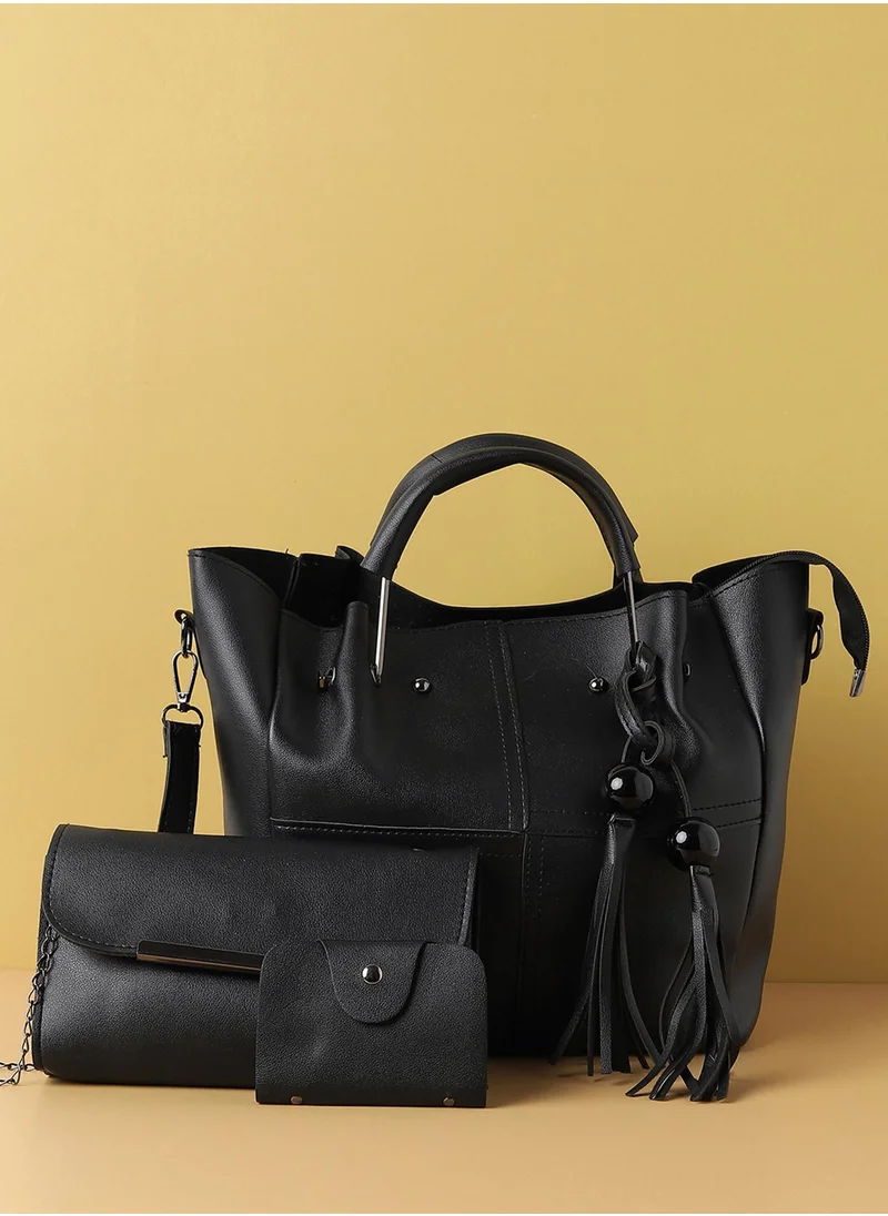 Haute Sauce Jet Set Sophistication Black Handbag