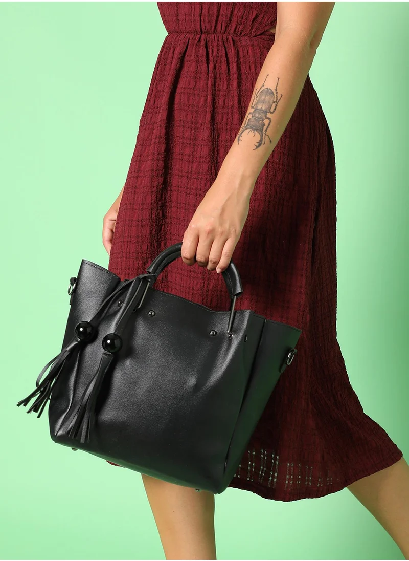 Haute Sauce Jet Set Sophistication Black Handbag