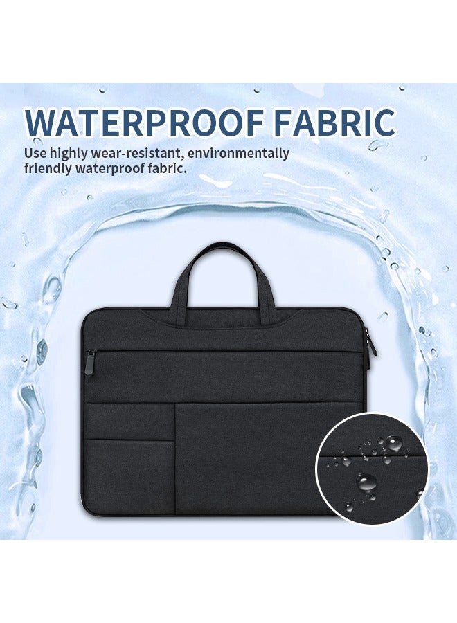 Laptop Bag, Portable Computer Case with Large Storage, Hand Strap & Zipper for Work, Study & Travel, Grey - Image 4