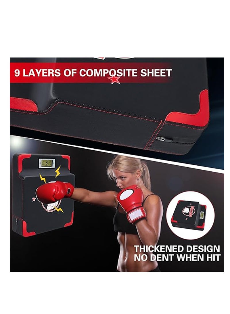 MOCOM Punch Power Boxing Machine with Digital Display, Phone Holder & Battery Operation – Fun Fitness Game for Home, Gym, Outdoor Use – Track Punch Force, Record Challenges, Durable Design for All Ages - Image 2