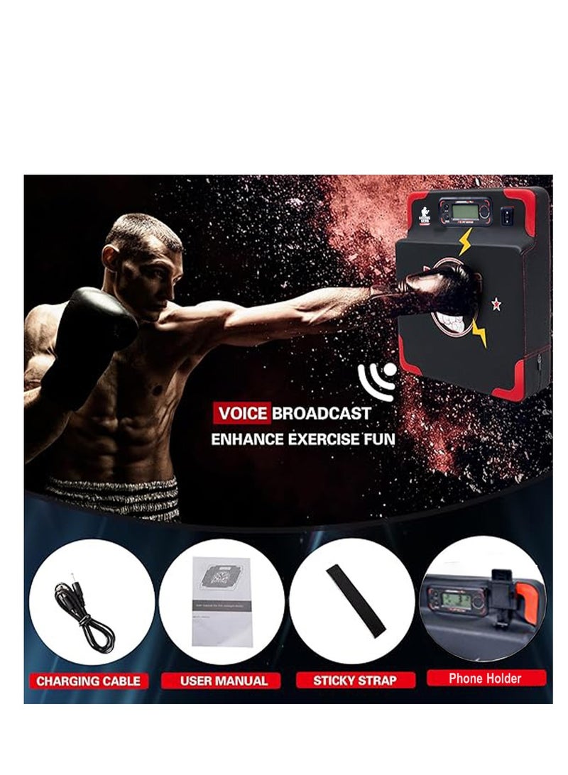 MOCOM Punch Power Boxing Machine with Digital Display, Phone Holder & Battery Operation – Fun Fitness Game for Home, Gym, Outdoor Use – Track Punch Force, Record Challenges, Durable Design for All Ages - Image 4