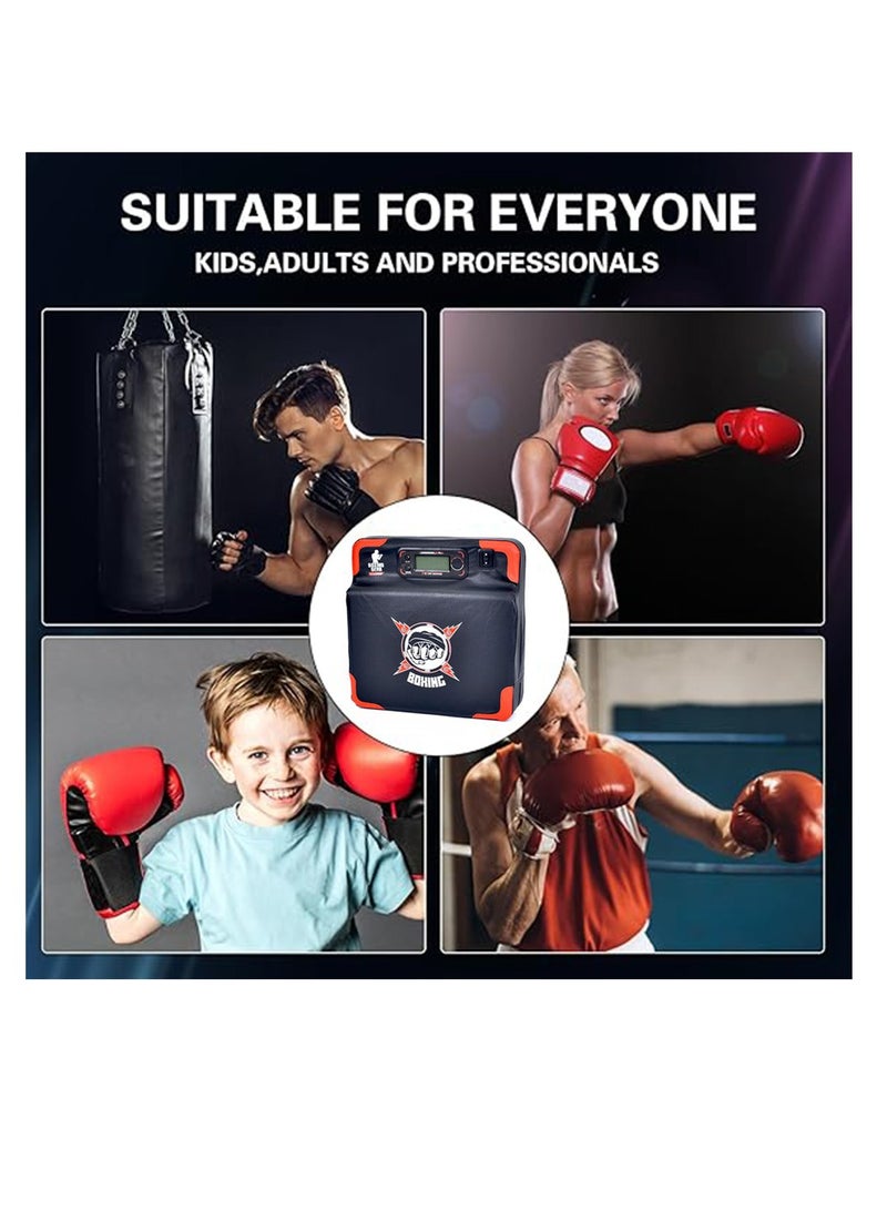 MOCOM Punch Power Boxing Machine with Digital Display, Phone Holder & Battery Operation – Fun Fitness Game for Home, Gym, Outdoor Use – Track Punch Force, Record Challenges, Durable Design for All Ages - Image 5