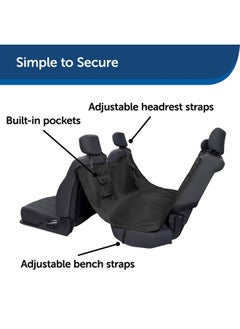 PetSafe Happy Ride Hammock Seat Cover  Fits Cars, Trucks, Minivans And Suvs  Waterproof Area Protection  Durable Vehicle Seat Protector  Black  - Image 2