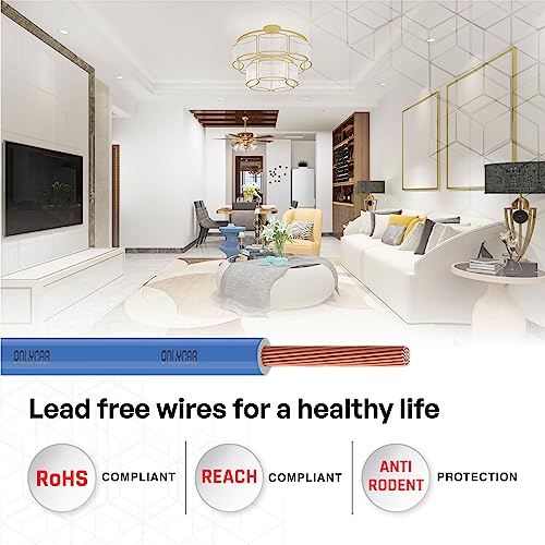 Polycab OPTIMA+ 2.5sqmm 90M coil | Flame Retardant | Lead free | 99.97% high purity copper | Rodent protection | PVC insulated housewire [Blue] - Image 3