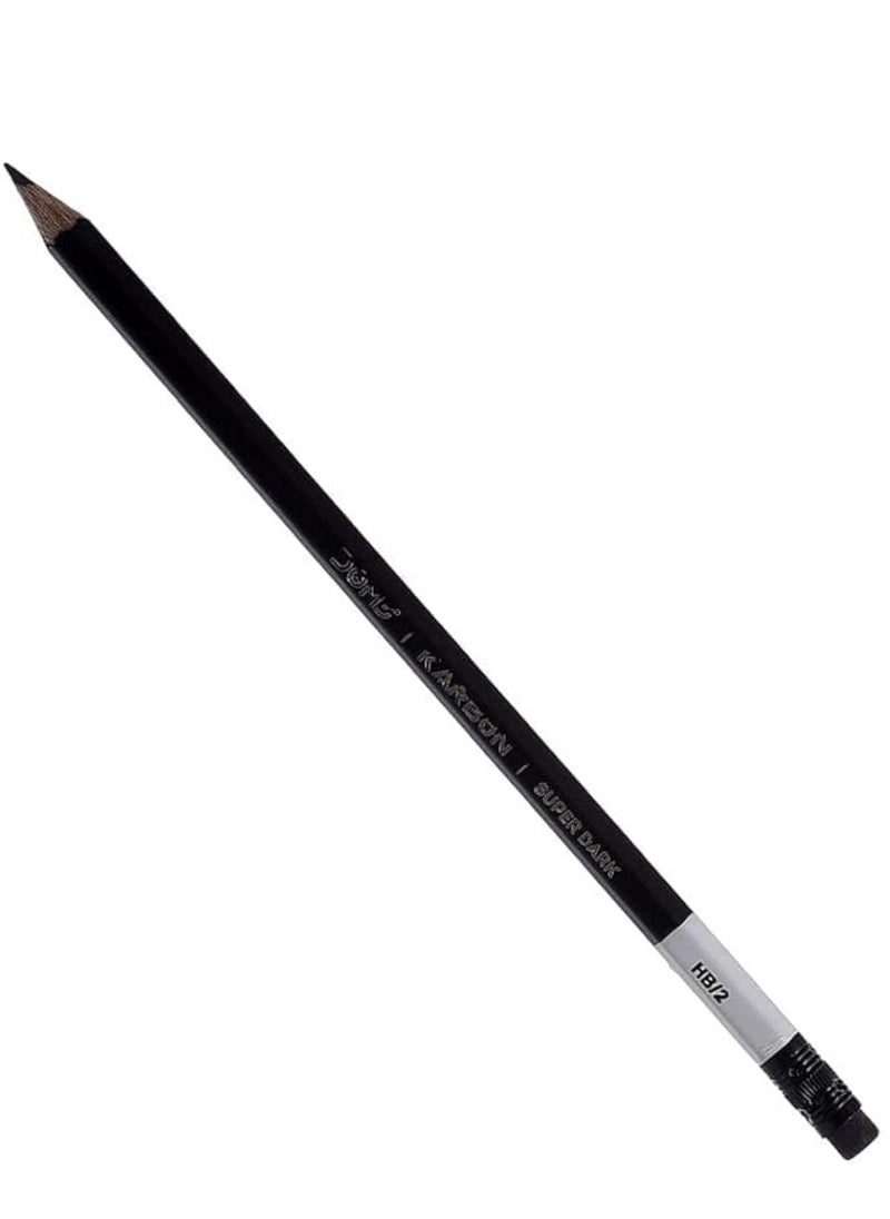 DOMS - 40-Piece Karbon Super Dark HB/2 Graphite Pencils - Image 1