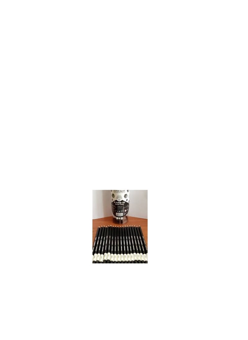 DOMS - 40-Piece Karbon Super Dark HB/2 Graphite Pencils - Image 1