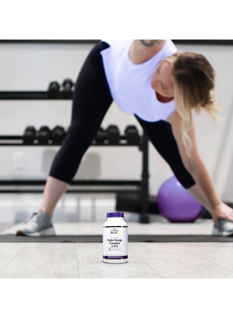 21st Century Triple Omega Complex 3-6-9 180 Enteric Coated Softgels - Image 2