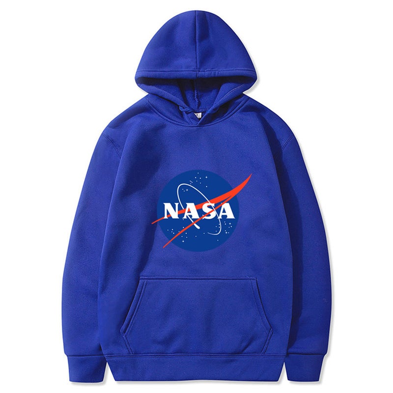 2024 autumn and winter new tide brand AliExpress explosions nasa series letter pullover hooded vests 7-color S-3XL Big Blue 