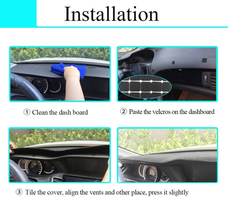 AKMOTOR Dash Cover for Dodge Ram 1994-2005 - Gray - Image 5