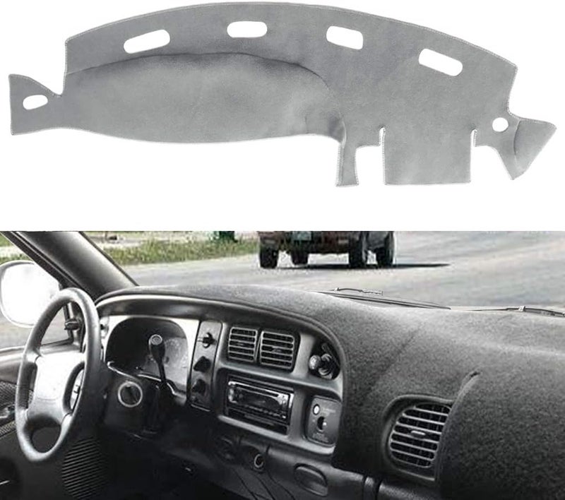 AKMOTOR Dash Cover for Dodge Ram 1994-2005 - Gray - Image 1