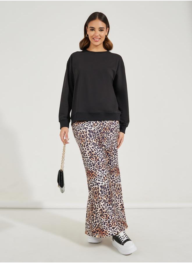 Styli - Solid Regular Fit Sweatshirt - Image 1