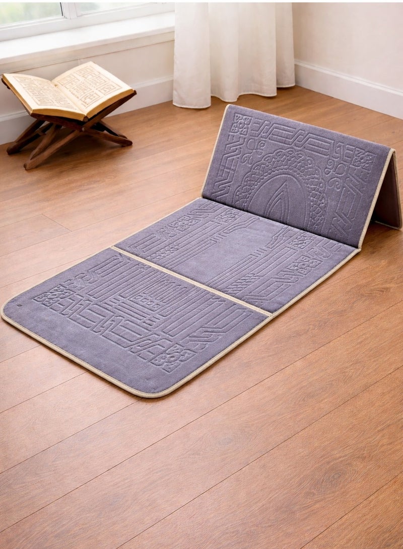 Farazdaq Foldable prayer mat with backrest and pocket for carrying items - Image 1