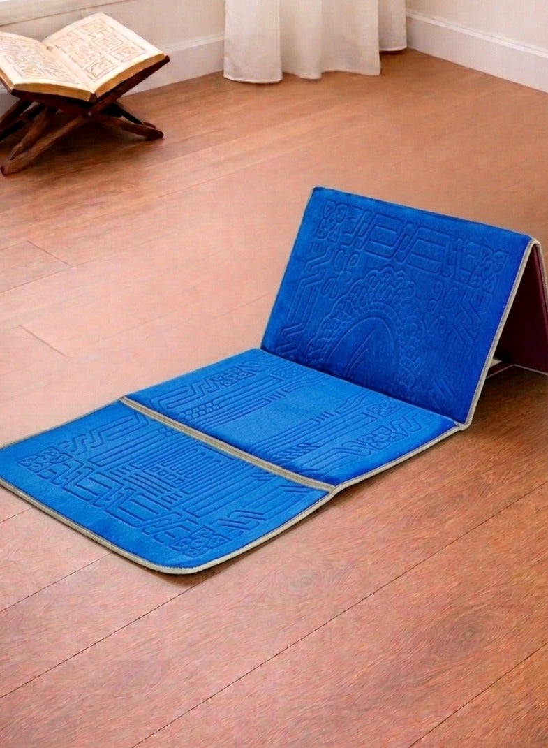 Farazdaq Foldable prayer mat with backrest and pocket for carrying items - Image 2